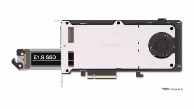 Icy Dock MB303E5P-B : deux SSD E1.S PCIe 5.0 amovibles sur une seule carte