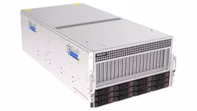 Serveur rackable INNO3D AGS-6220V2 6U avec baies de stockage frontales et châssis métallique