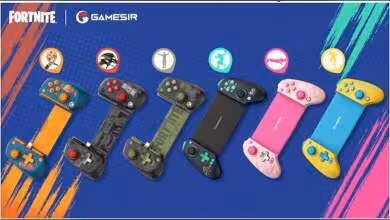 Manettes mobiles GameSir G8 Plus Fortnite en plusieurs coloris, avec joysticks, gâchettes et commandes détachables