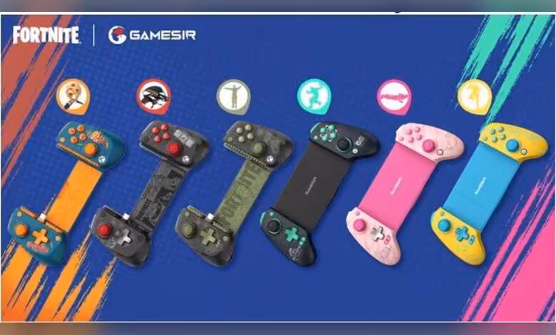 Manette Fortnite : GameSir dévoile ses G8 Plus et X5 Lite sous licence officielle 1 Manettes mobiles GameSir G8 Plus Fortnite en plusieurs coloris, avec joysticks, gâchettes et commandes détachables