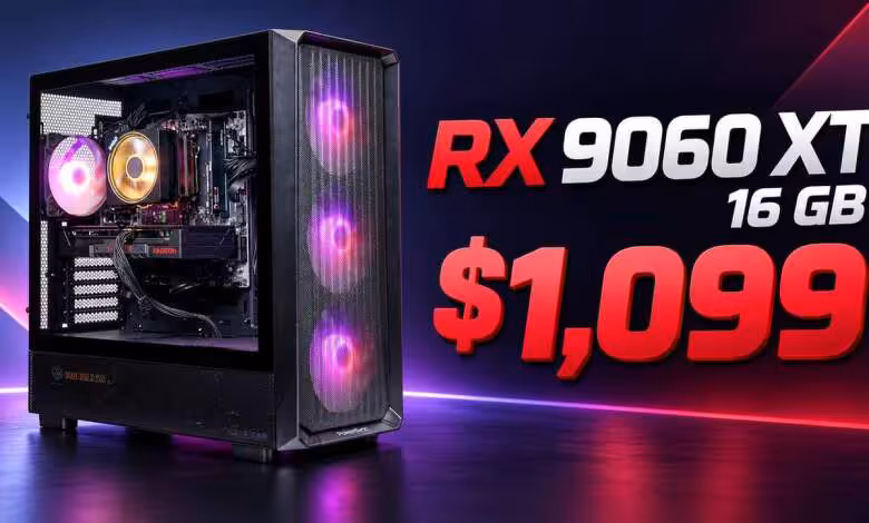 PowerSpec G538 : ce PC Ryzen X3D et Radeon 16 Go chute à seulement 1 099 dollars 1 PC gaming PowerSpec G538 avec boîtier vitré, ventilateurs RGB et Radeon RX 9060 XT 16 Go