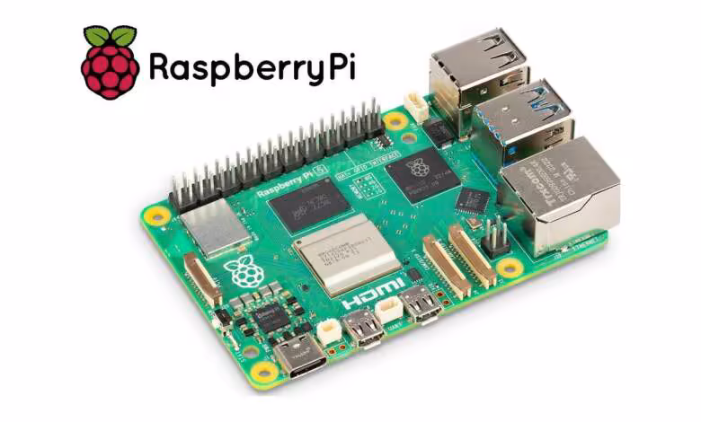 Raspberry Pi : les versions 2 Go des Pi 4 et Pi 5 subissent une hausse de 12,50 dollars 1 Raspberry Pi 4 Model B avec ports USB, Ethernet, HDMI, GPIO et logo Raspberry Pi visible