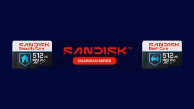 Visuel SanDisk Guardian Series avec cartes microSD Security Cam et Dash Cam 512 Go V30