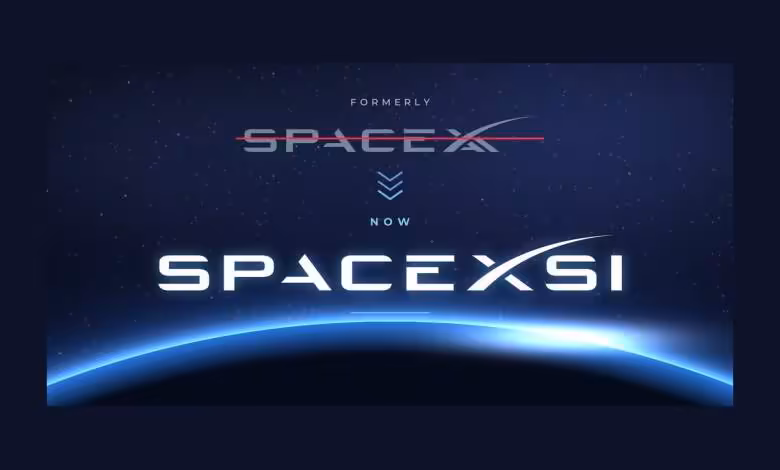 SpaceXSI : Elon Musk veut rebaptiser sa branche IA et négocie avec TSMC 1 Visuel SpaceXSI montrant le changement de nom de SpaceX vers SpaceXSI sur fond spatial terrestre