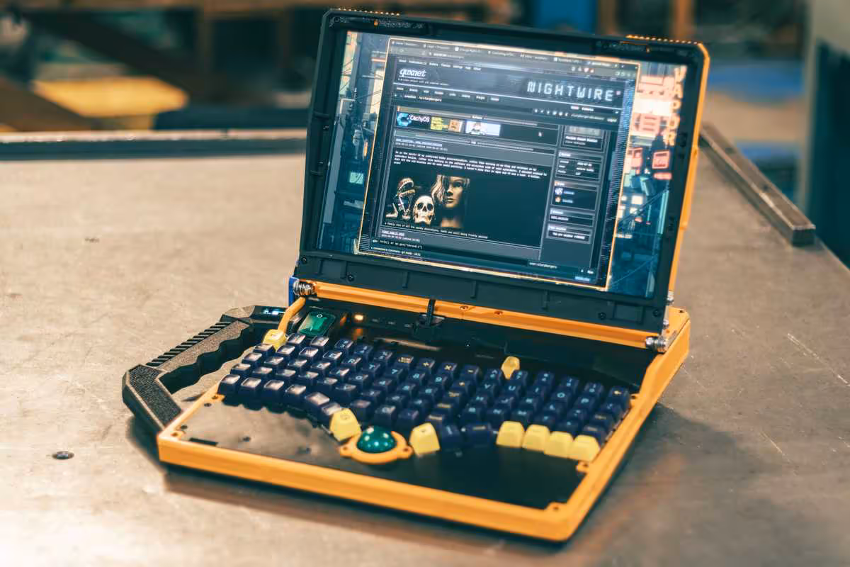 Slurptop : un cyberdeck Ryzen 7 avec clavier mécanique et batterie d’outil