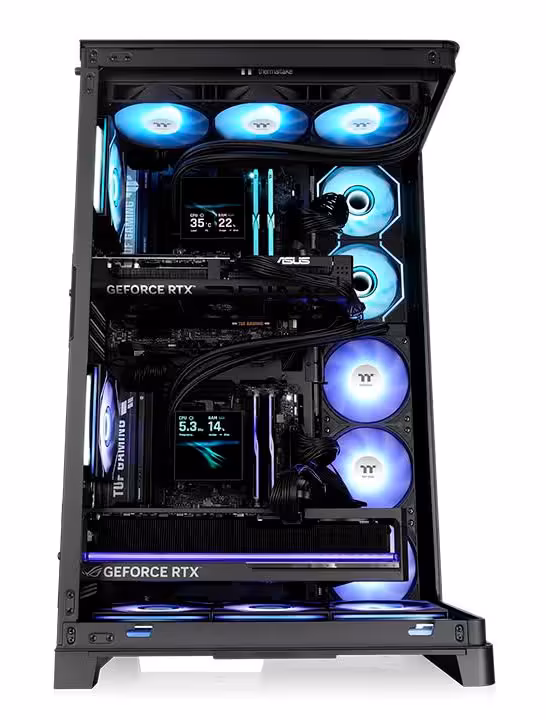 Thermaltake déploie cinq stations IA et PC gaming, jusqu’à 6 GPU Blackwell 18 Thermaltake déploie cinq stations IA et PC gaming, jusqu’à 6 GPU Blackwell