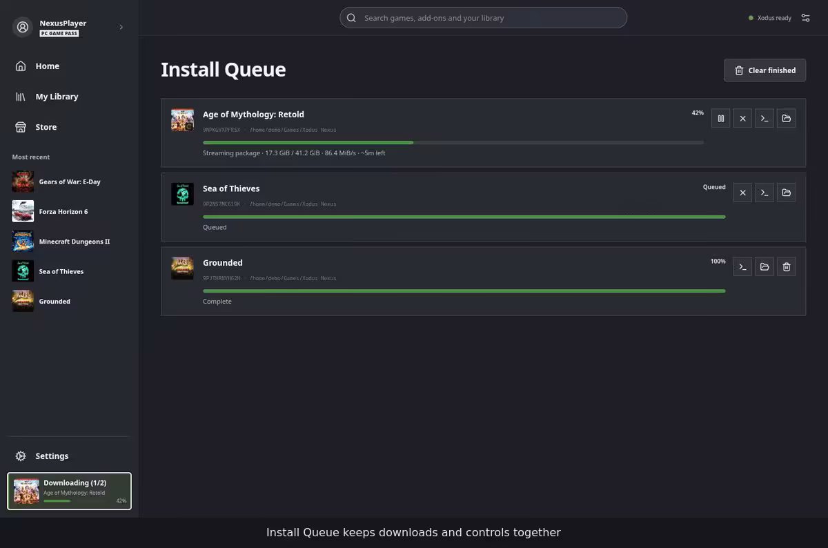 Xodus Nexus rapproche le Xbox Game Pass de SteamOS et Linux avec une vraie interface 5 Xodus Nexus rapproche le Xbox Game Pass de SteamOS et Linux avec une vraie interface